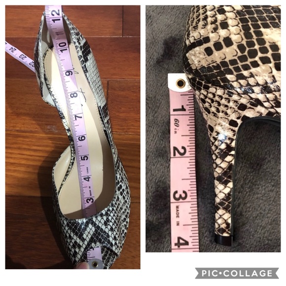 Marc Fisher “Joey” Snake Skin peep toes Pumps - Picture 8 of 8